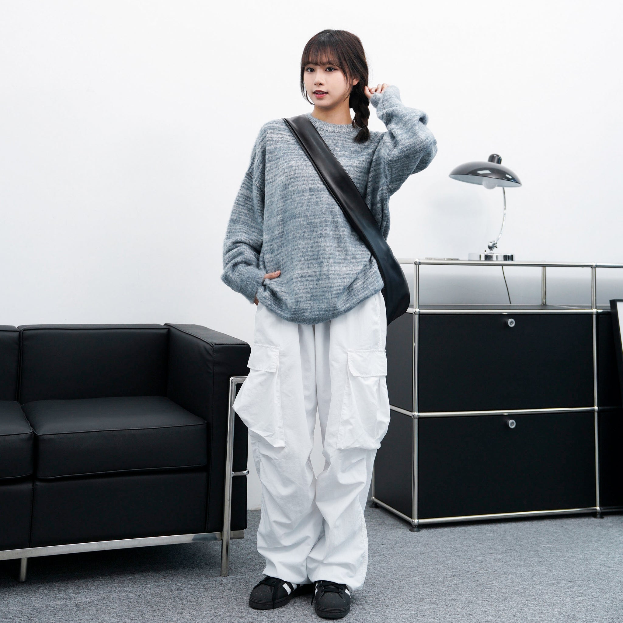 [UNISEX] 超溫柔混色霧面感橫間冷衫/ 3色