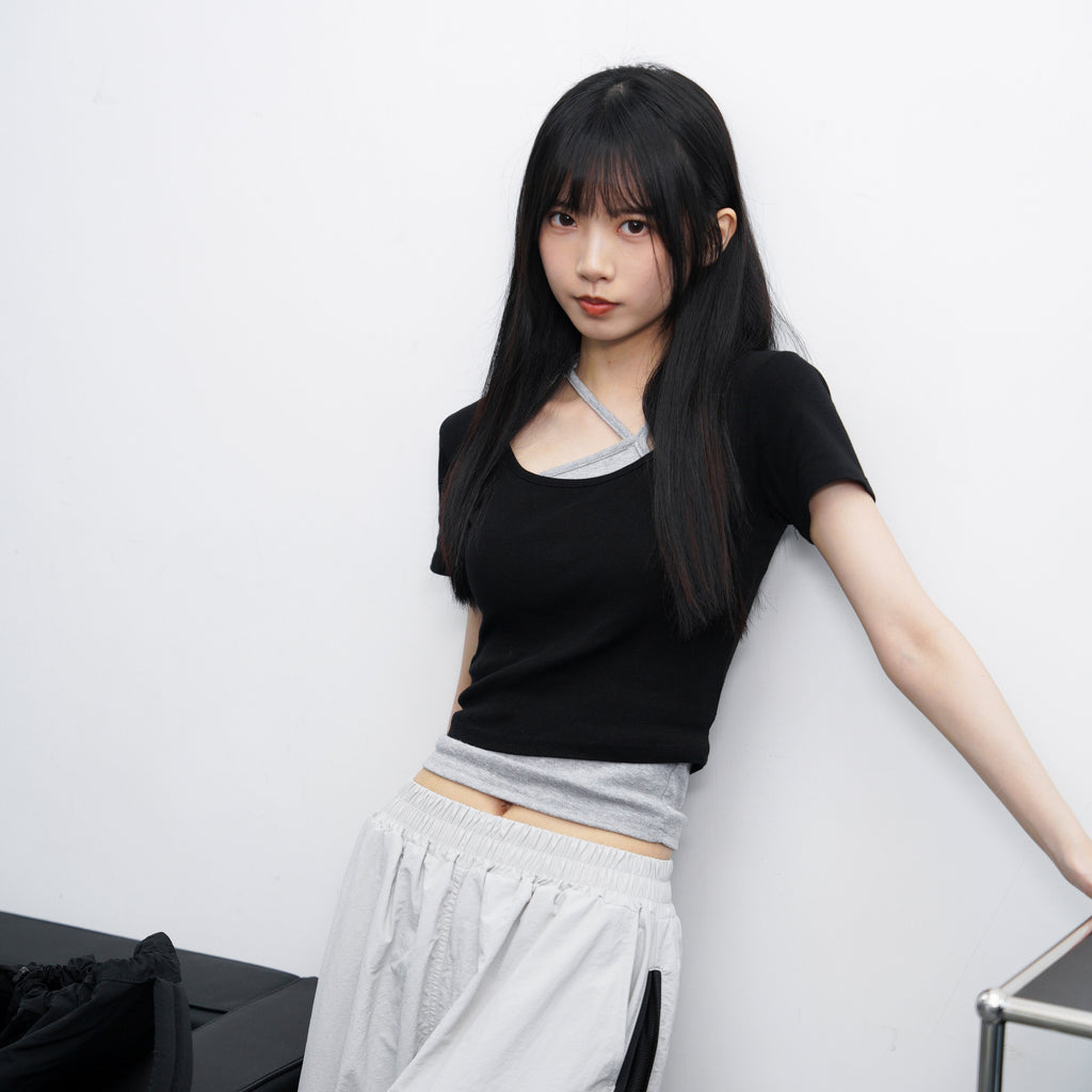 [可前後調轉] Unbalanced Sleeveless/ 3色