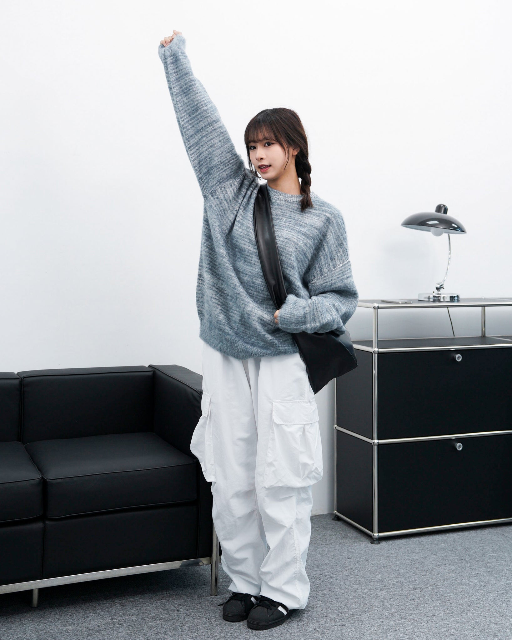 [UNISEX] 超溫柔混色霧面感橫間冷衫/ 3色