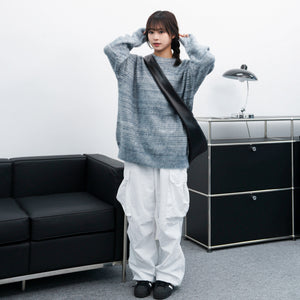 [UNISEX] 超溫柔混色霧面感橫間冷衫/ 3色