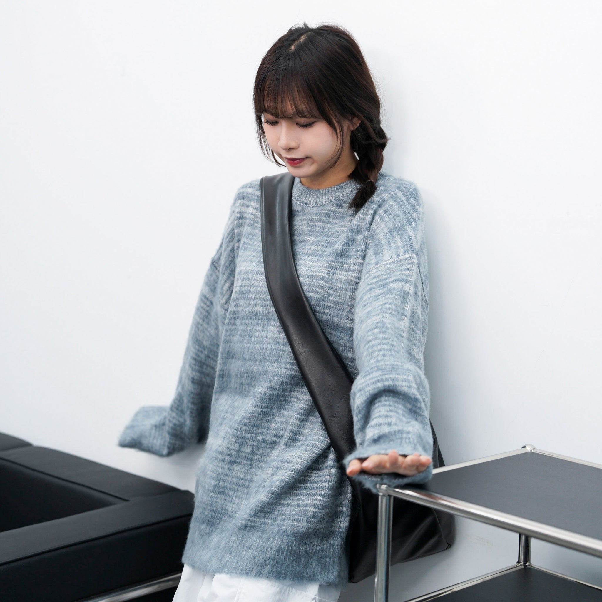 [UNISEX] 超溫柔混色霧面感橫間冷衫/ 3色