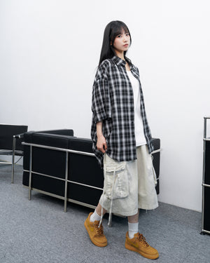 [UNISEX] 水洗BEST STRING CARGO BERMUDA PANTS/ 2色