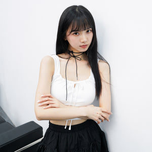 4 MINI RIBBONS CHOKER/ 2色