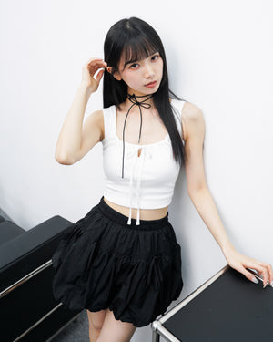 4 MINI RIBBONS CHOKER/ 2色
