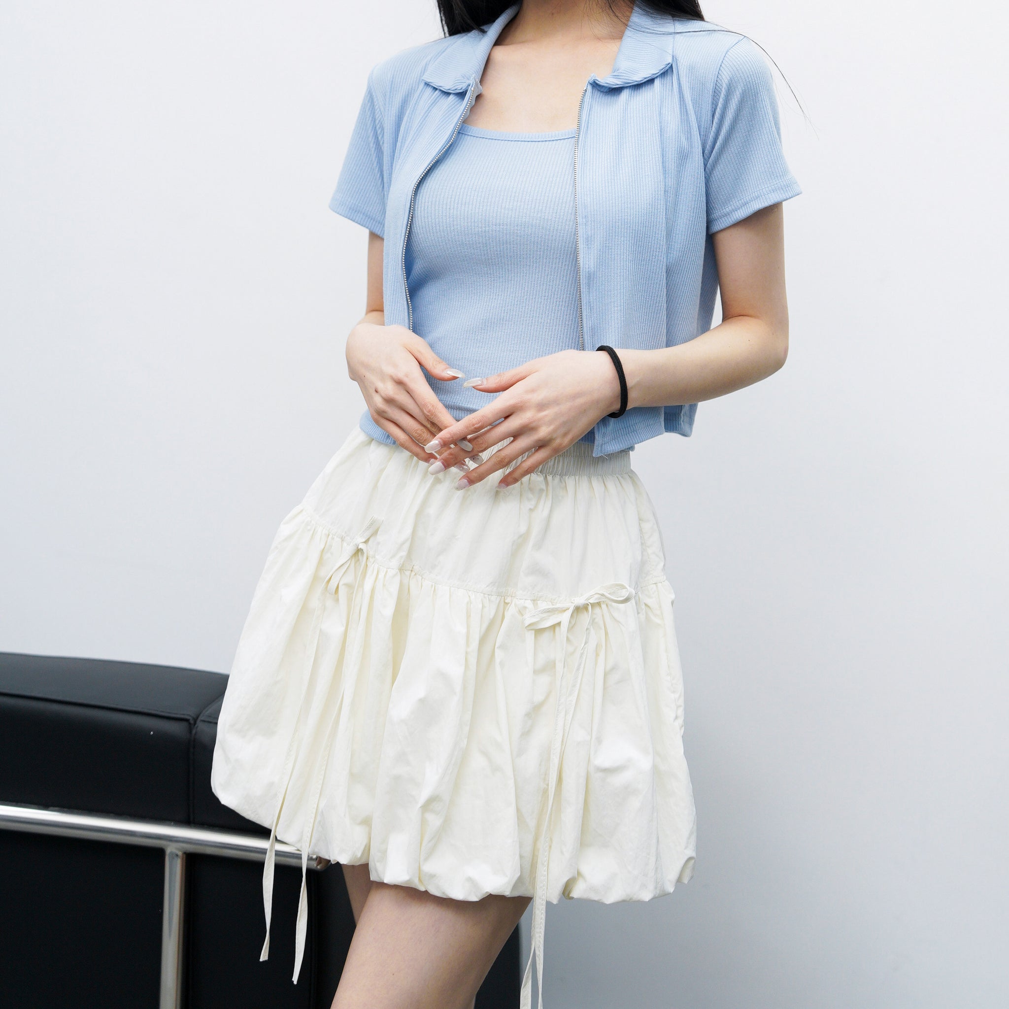[SET] CP值UP! 背心雙拉鏈外套SET/ 1色