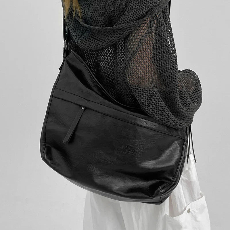 [UNISEX] NOSSAM CROSS LEATHER BAG/ 1色