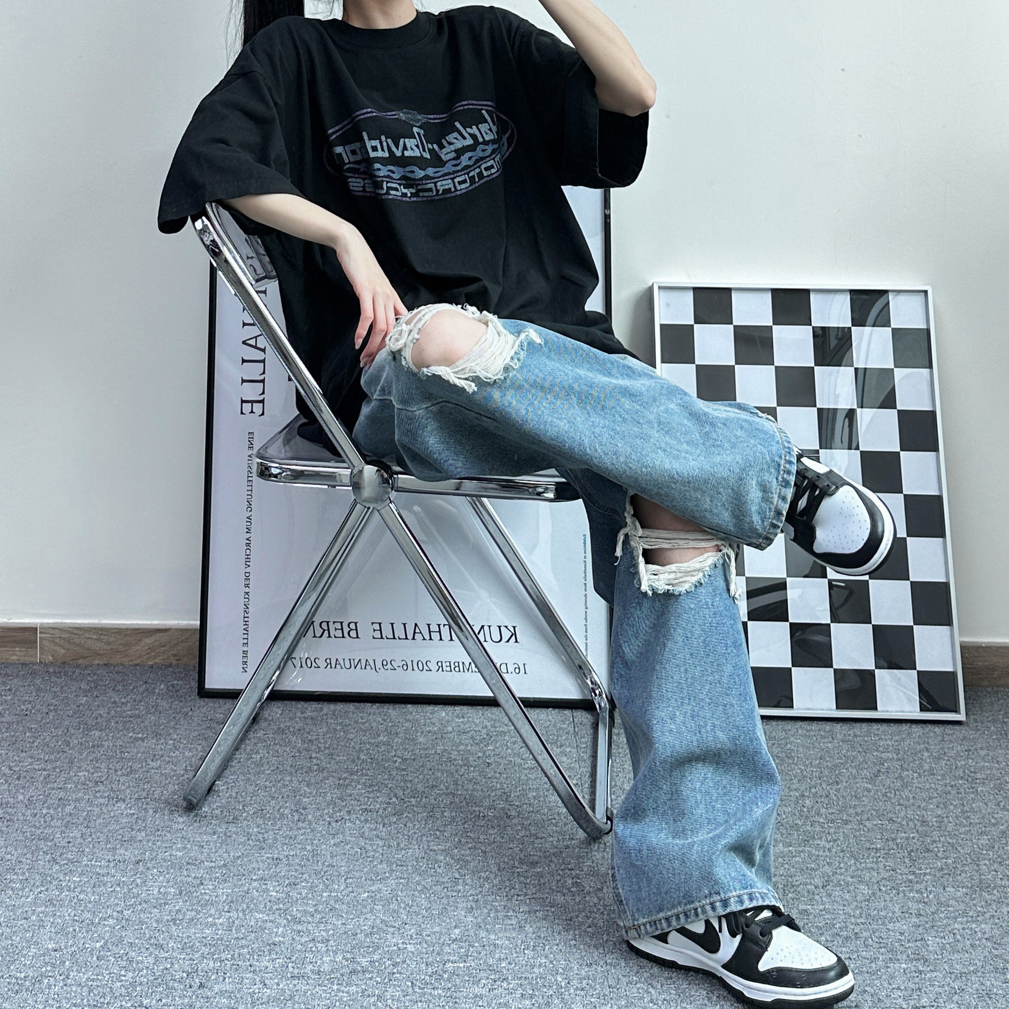 [Vintage] Harley Davidson Oversize Tee/ 1色