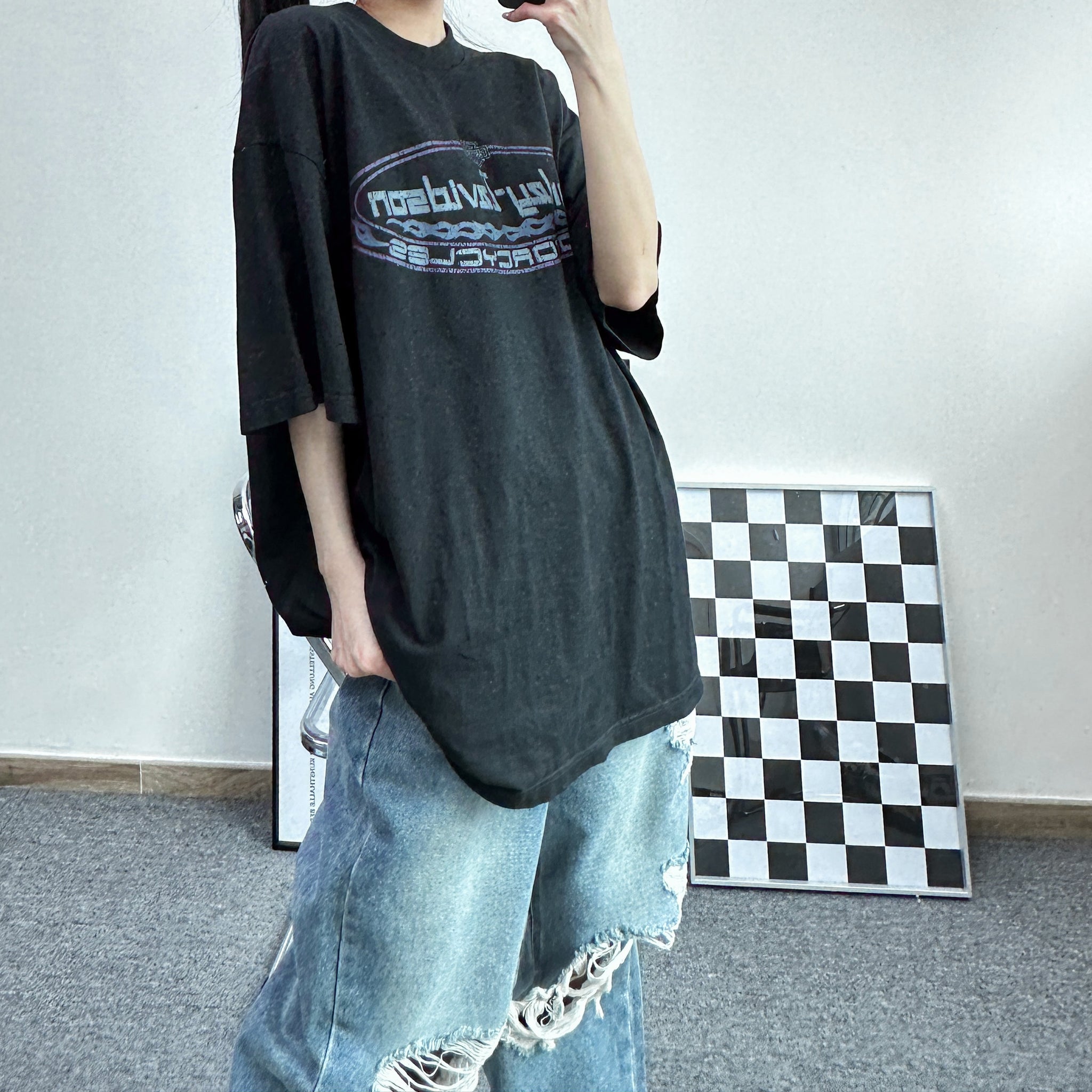 [Vintage] Harley Davidson Oversize Tee/ 1色