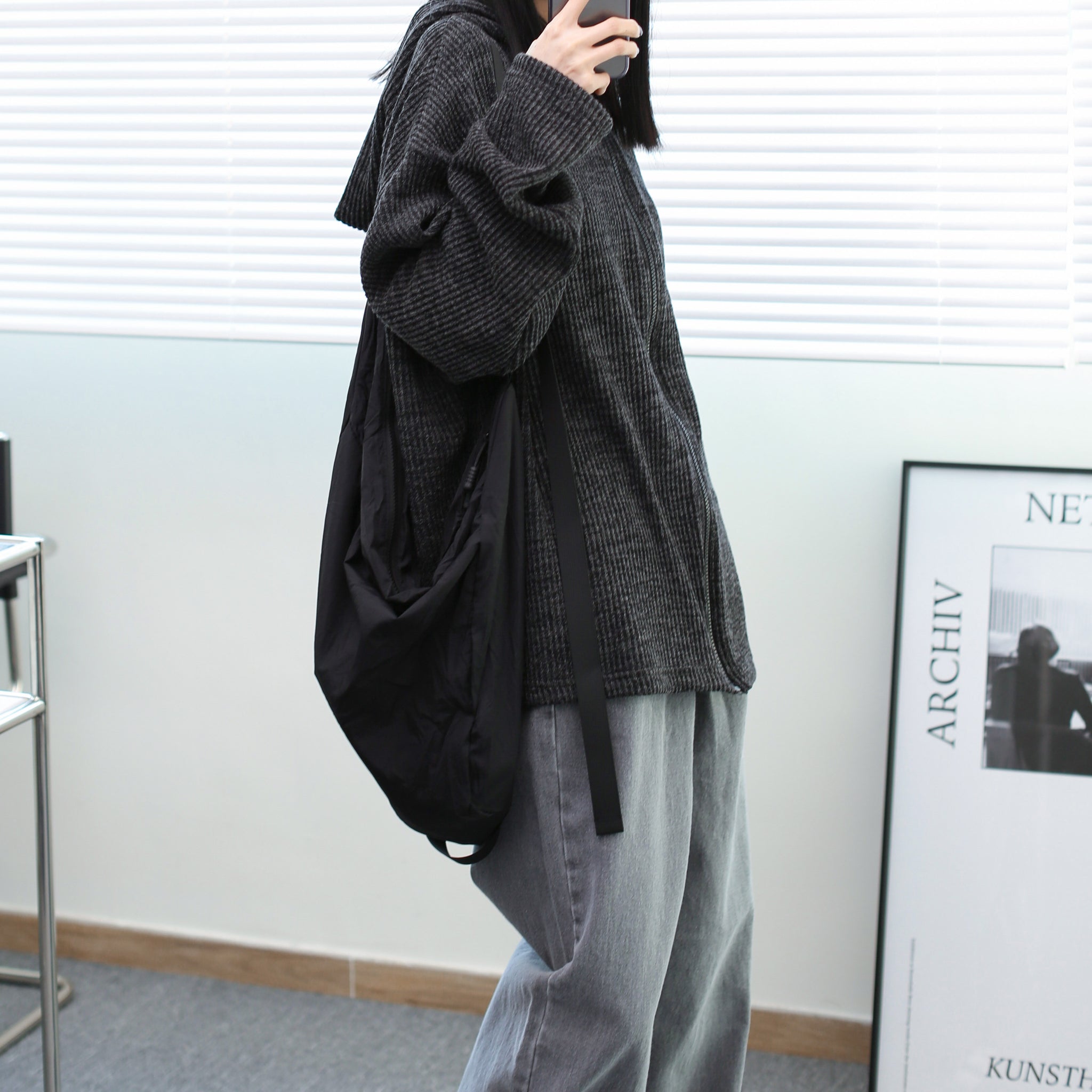 [BEST] Nylon Buckle Cross Bag/ 1色