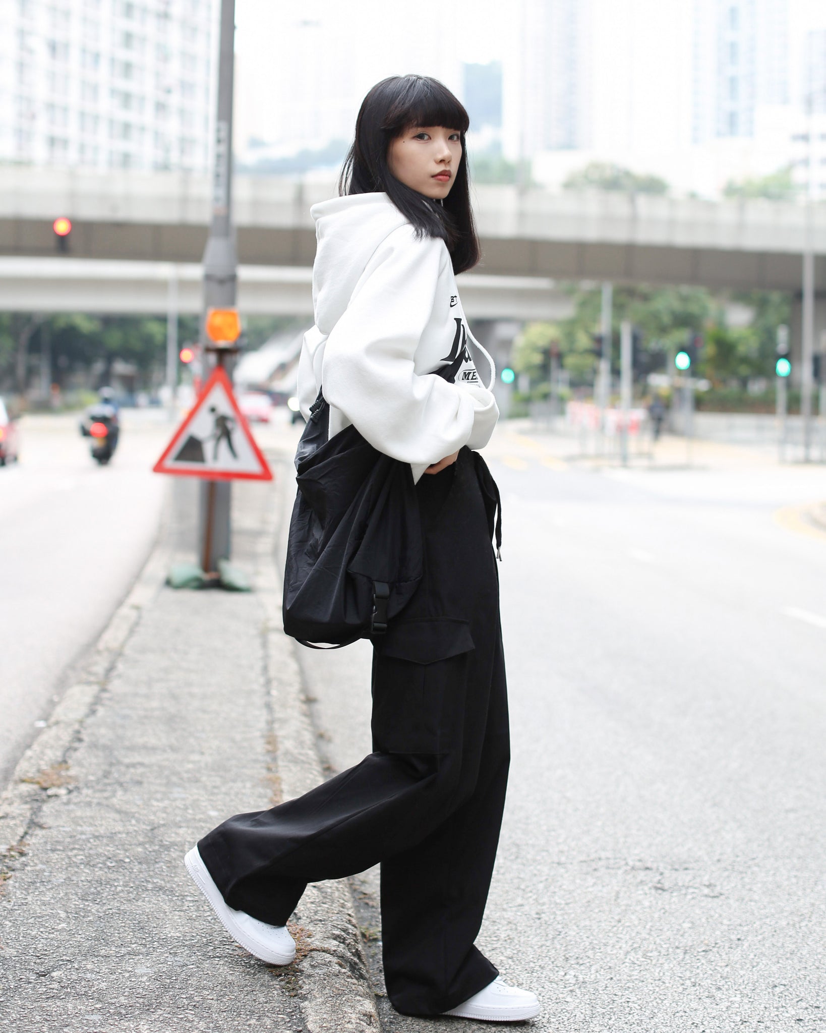 [BEST] Nylon Buckle Cross Bag/ 1色