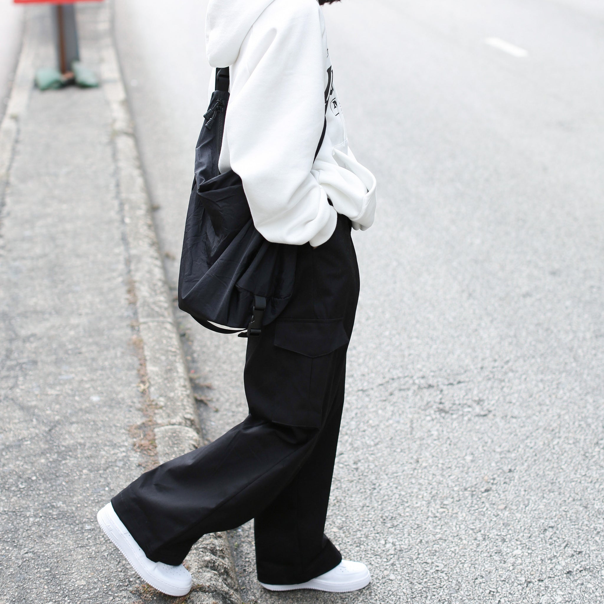 [BEST] Nylon Buckle Cross Bag/ 1色