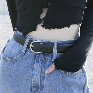 義大利真皮Buckle Closure Leather Belt/ 1色