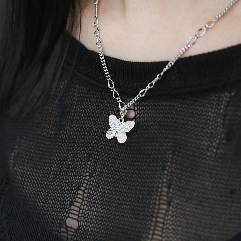 Butterfly Link Chain Necklace/ 1色