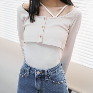 [可前後調轉] Unbalanced Sleeveless/ 3色