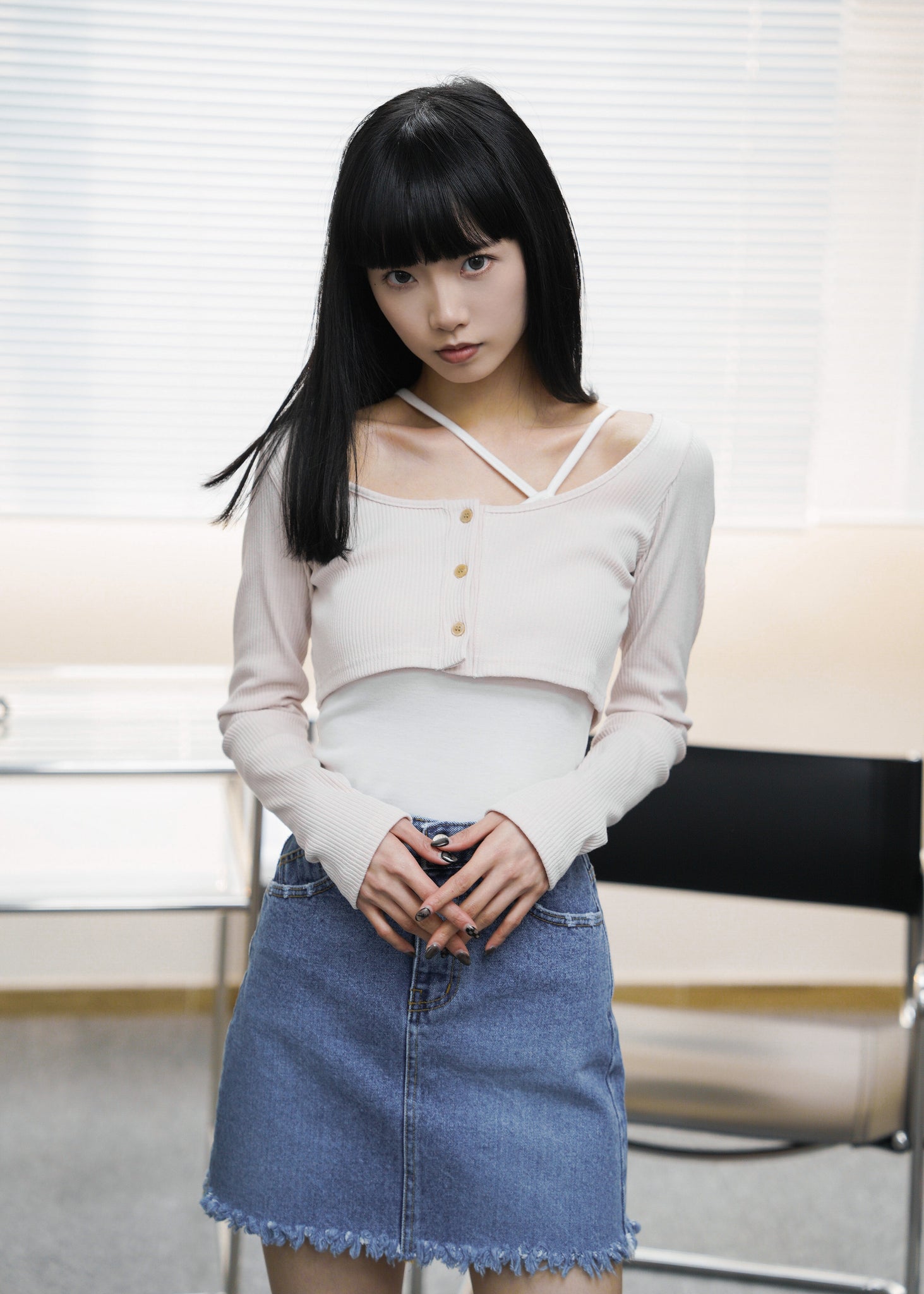 [可前後調轉] Unbalanced Sleeveless/ 3色